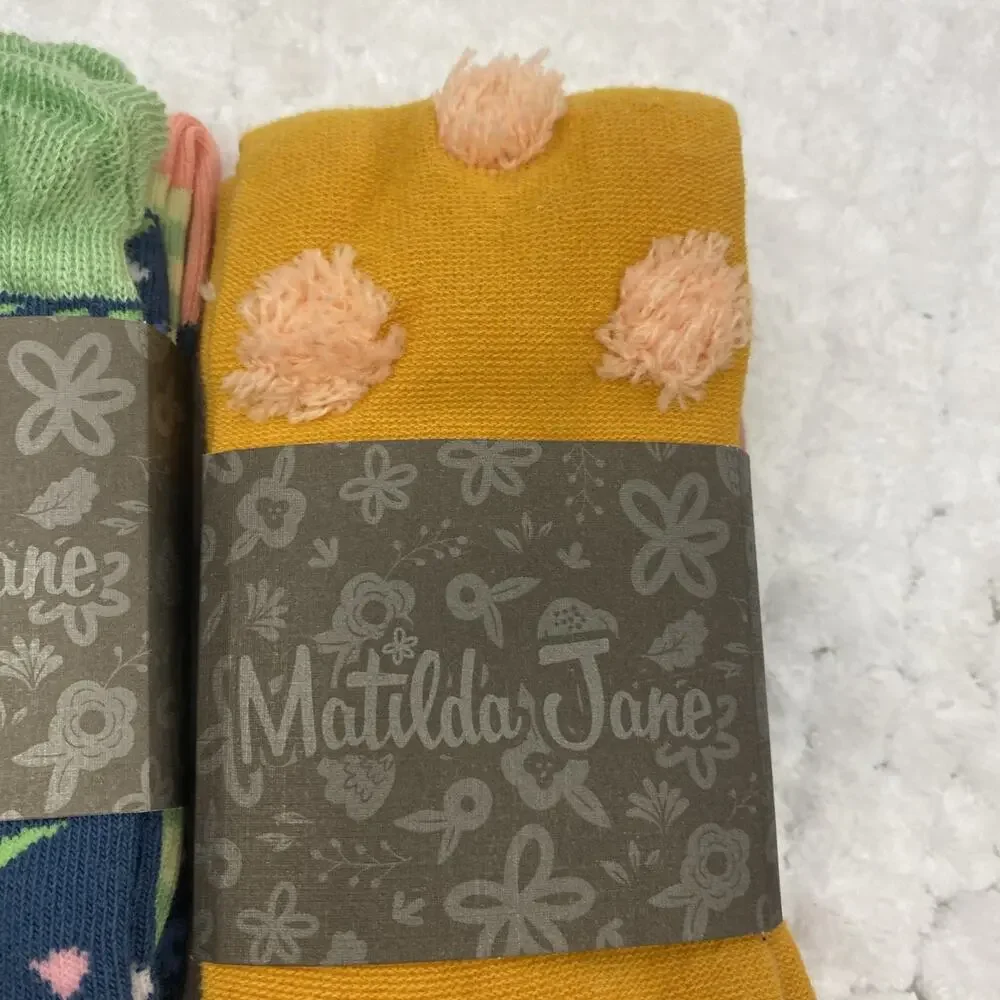 Matilda Jane 2 Pairs Of Socks Size M NWT
